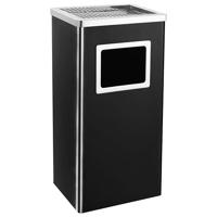 Asbak/prullenbak Hotel 45 L staal zwart