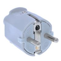 as - Schwabe 62220 PVC-Stekker voor Gebruik Binnenshuis, Grijs