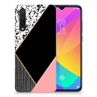 Xiaomi Mi 9 Lite TPU Hoesje Zwart Roze Vormen