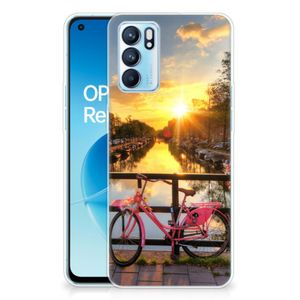 OPPO Reno 6 5G Siliconen Back Cover Amsterdamse Grachten