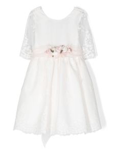 Mimilù robe à superposition en tulle - Blanc