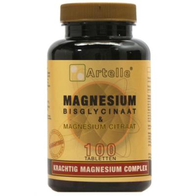 Artelle Artelle Magnesium Bisglycinaat & Citraat (100tb) Artelle Artelle Magnesium Bisglycinaat & Citraat (100tb)