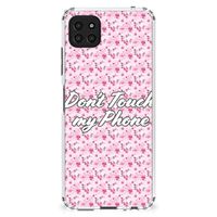 Samsung Galaxy A22 5G Anti Shock Case Flowers Pink DTMP