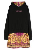 Versace Kids robe à imprimé Barocco - Noir