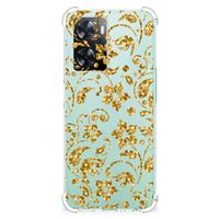 OPPO A57 | A57s | A77 4G Case Gouden Bloemen - thumbnail