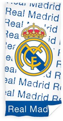 Real Madrid CF badlaken 75 x 150 cm blauw/wit Real Madrid CF badlaken 75 x 150 cm blauw/wit