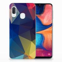 Samsung Galaxy A20e TPU Hoesje Polygon Dark