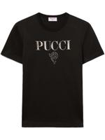 PUCCI T-shirt met logoprint - Zwart