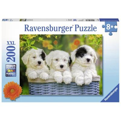 Ravensburger Ravensburger puzzel Schattige puppies - 200 stukjes Ravensburger Ravensburger puzzel Schattige puppies - 200 stukjes