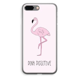 Pink positive: iPhone 8 Plus Transparant Hoesje