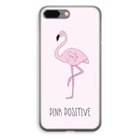 Pink positive: iPhone 8 Plus Transparant Hoesje - thumbnail