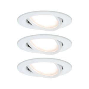 Paulmann 93485 Nova Inbouwlamp Set van 3 stuks LED LED 18 W Wit (mat)