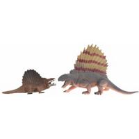 Free And Easy Speelset Dinosaurussen Junior Grijs/oker 2-delig
