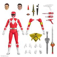 Mighty Morphin Power Rangers Ultimates Action Figure Red Ranger 18 Cm - thumbnail