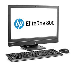 HP EliteOne 800 G1 58,4 cm (23") 1920 x 1080 Pixels Vierde generatie Intel® Core™ i5 4 GB DDR3-SDRAM 500 GB HDD Alles-in-één-pc Windows 7 Professional Zwart