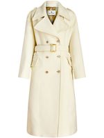 ETRO belted-waist double-breasted coat - Tons neutres