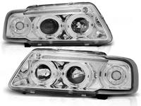 Tuning-Tec Koplampen dual halo rims voor Audi A3 8L 08 96-08 00 ANGEL EYES CHROOM