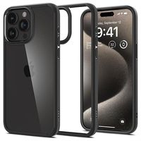 iPhone 15 Pro Spigen Ultra Hybrid Hoesje - Zwart