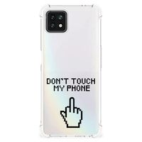 OPPO A53 5G | A73 5G Anti Shock Case Finger Don't Touch My Phone - thumbnail