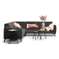 Sohome Hoekbank Jill Velvet - antraciet