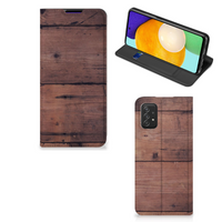 Samsung Galaxy A03s Book Wallet Case Old Wood - thumbnail