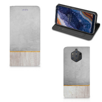 Nokia 9 PureView Book Wallet Case Wood Concrete - thumbnail