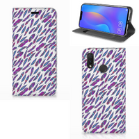 Huawei P Smart Plus Hoesje met Magneet Feathers Color - thumbnail