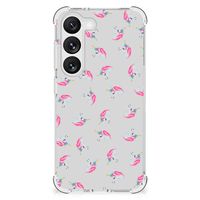 Doorzichtige Silicone Hoesje voor Samsung Galaxy S23 Unicorns - thumbnail