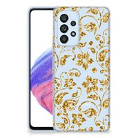 Samsung Galaxy A53 5G TPU Case Gouden Bloemen