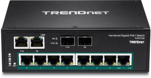 Trendnet TI-PG102 netwerk-switch Unmanaged Gigabit Ethernet (10/100/1000) Power over Ethernet (PoE) Zwart