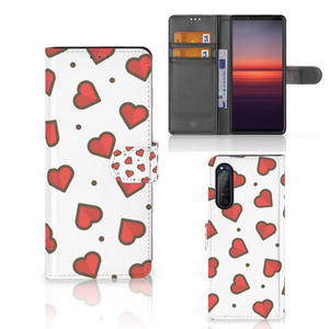 Sony Xperia 5II Telefoon Hoesje Hearts