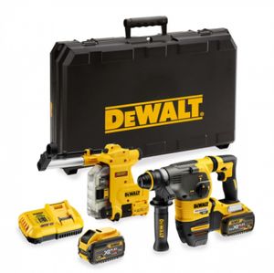 DeWalt DCH335X2-QW Accucombihamer SDS-Plus FlexVolt 54V 9,0Ah Li-Ion + D25304DH Afzuiging - DCH335X2-QW