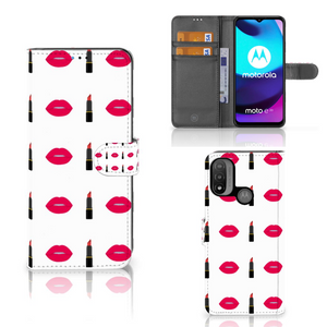 Motorola Moto E20 | E30 | E40 Telefoon Hoesje Lipstick Kiss