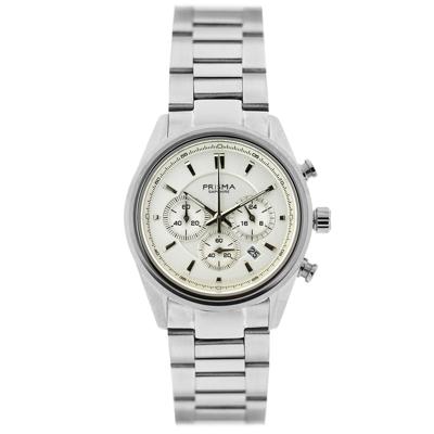 Prisma P.2065 Horloge Decade Chrono staal zilverkleurig 31,5 mm Prisma P.2065 Horloge Decade Chrono staal zilverkleurig 31,5 mm