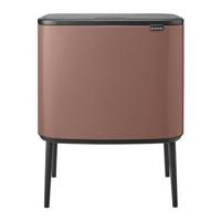 Brabantia Bo Touch Bin Afvalemmer 11 + 23 Liter - Satin Taupe - thumbnail