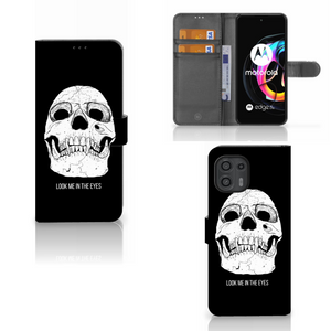 Telefoonhoesje met Naam Motorola Edge 20 Lite Skull Eyes