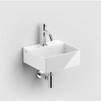 Fontein Clou Flush Rechthoek 28x27x10cm Keramiek Wit 1 Kraangat met Afvoer