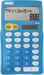 Desq bureaurekenmachine primair onderwijs 30200, blauw