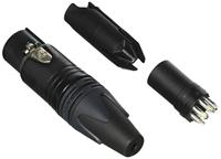 Neutrik NC5FXX-BAG 5-pins vrouwelijke kabel MT, zwarte afwerking