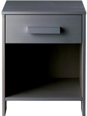 Woood Dennis nachtkastje (Kleur: lichtgrijs)