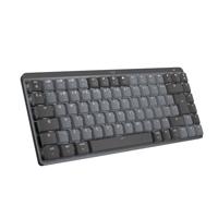 Logitech MX Mechanical Mini voor Mac, Draadloos Verlicht Mini-Toetsenbord, Stille Tactiele Toetsen, Concave Toetsen met Achtergrondverlichting, Bluetooth/USB-C, Apple/iPad, QWERTY US Intl - Space Grey