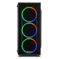 Sharkoon TG4M RGB tower behuizing 2x USB-A | RGB | Tempered Glass - thumbnail