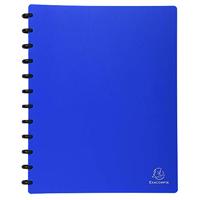 Exacompta - Ref. 86362E - 1 afneembare ringmap met 30 afneembare generfde hoezen - 60 pagina's - voor A4 - afmetingen 24,5 x 31 cm - ondoorzichtige hardcover - blauw