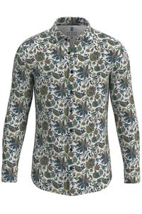 Desoto Slim Fit Jersey shirt ecru, Bloemen