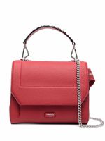 Lancel sac à main en cuir à bride en chaîne - Rouge