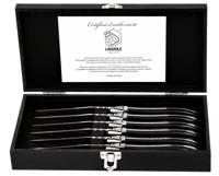 Laguiole Luxury Line steakmessen zwart ebbenhout