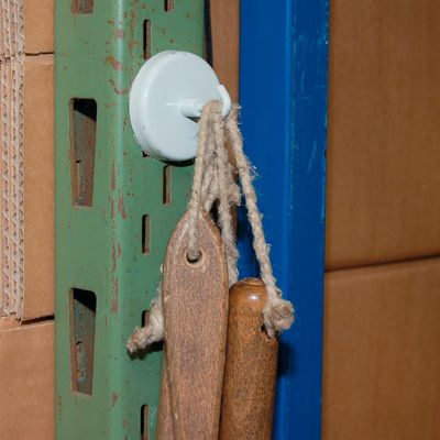 Maul Magneet (Ø x h) 36 mm x 36 mm rond, met haak Wit 5 stuk(s) 6158002