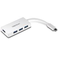 Trendnet TUC-H4E interface hub USB 3.2 Gen 1 (3.1 Gen 1) Type-C 5000 Mbit/s Wit - thumbnail