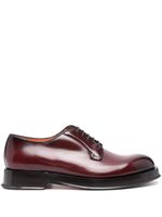 Santoni derbies en cuir de veau - Rouge