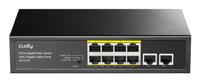 Cudy GS1010P netwerk-switch Gigabit Ethernet (10/100/1000) Power over Ethernet (PoE) Bureaublad-/wandmontage Zwart